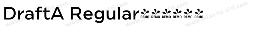 DraftA Regular字体转换